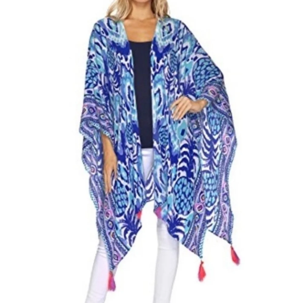 Lilly Pulitzer Laila Kimono One Size.